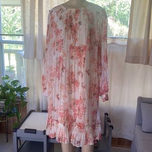 ALEX MARIE floral pastel sheer fully lined dress size 14